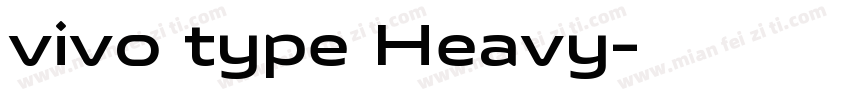 vivo type Heavy字体转换